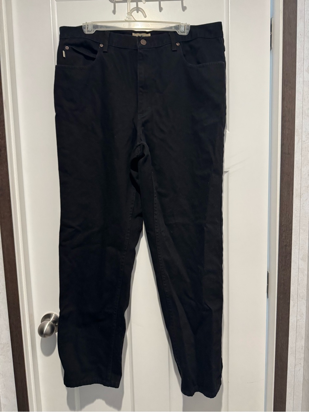 L.L. Bean Black Straight Chinos